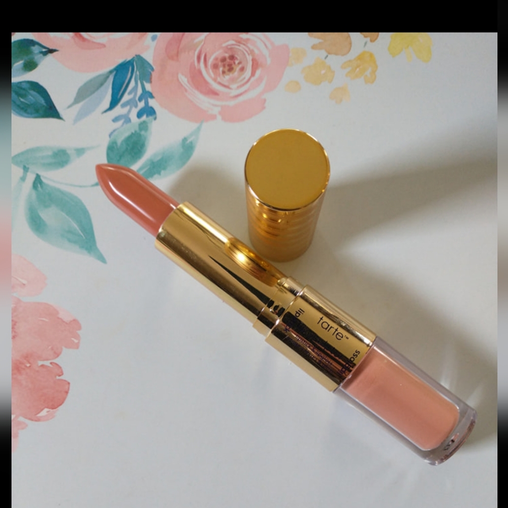 Tarte Double Duty Beauty Lip Sculptor Lipstick & Lipgloss - Candid (Nude Peach)